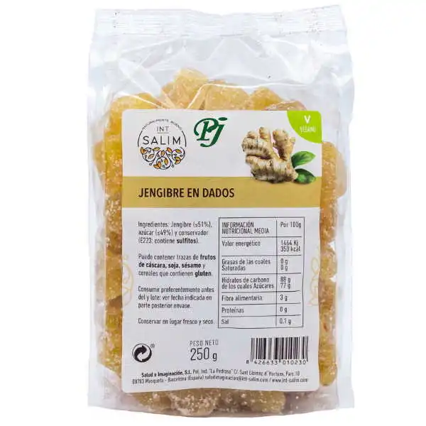 Jengibre En Dados 250Gr – Intsalim