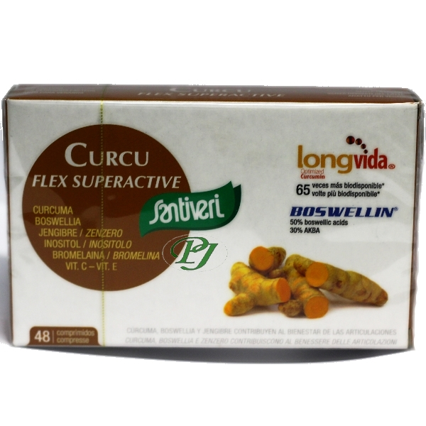 Curcu Flex Superactive 48 Comprimidos – Santiveri