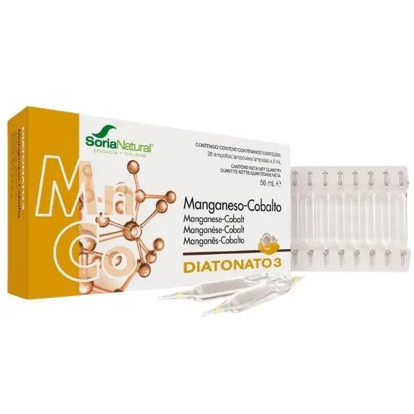 Diatonato 3 Manganeso Cobalto 28 Ampollas – Soria Natural