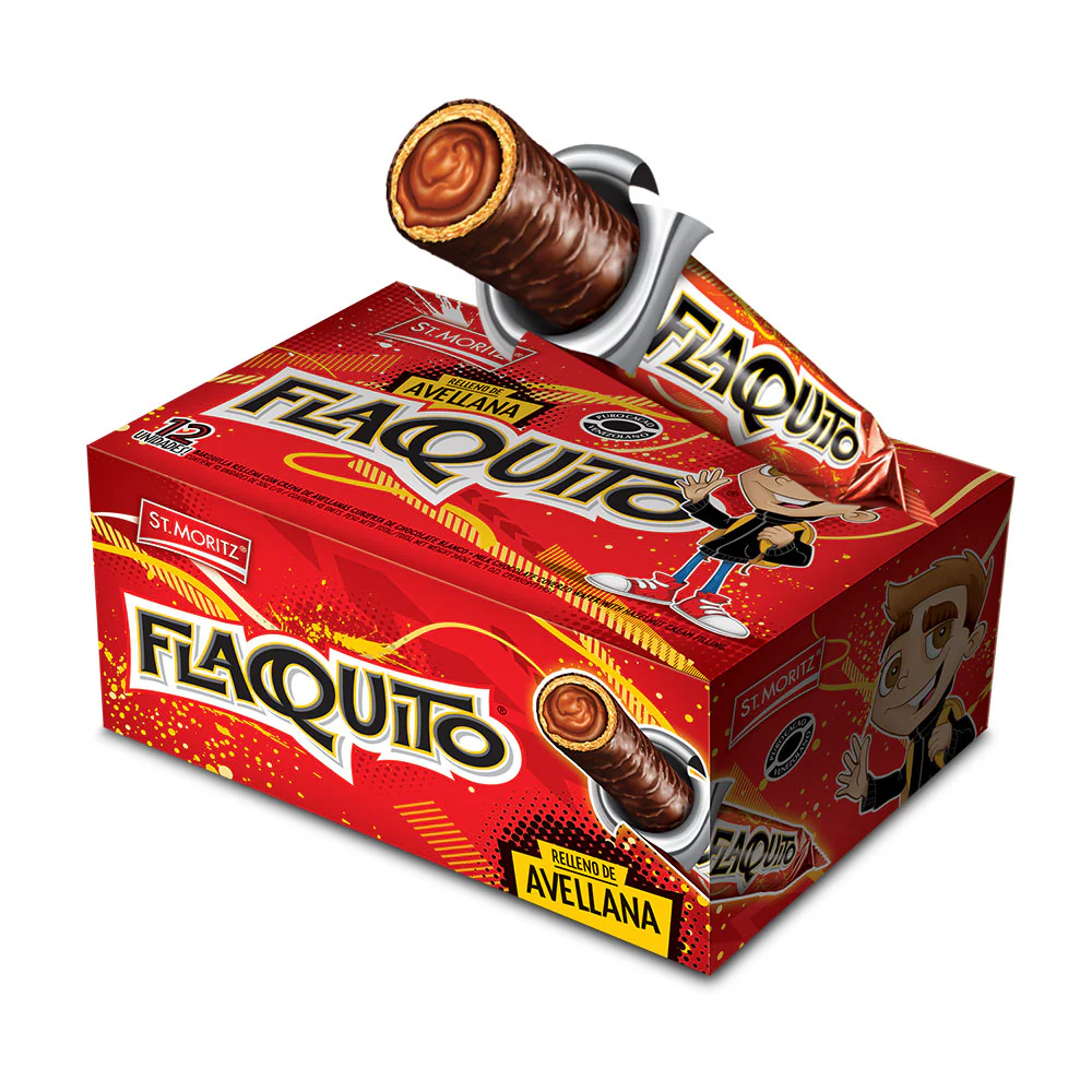 ST. MORITZ FLAQUITO RELLENO DE AVELLANA 30G - Imagen 2