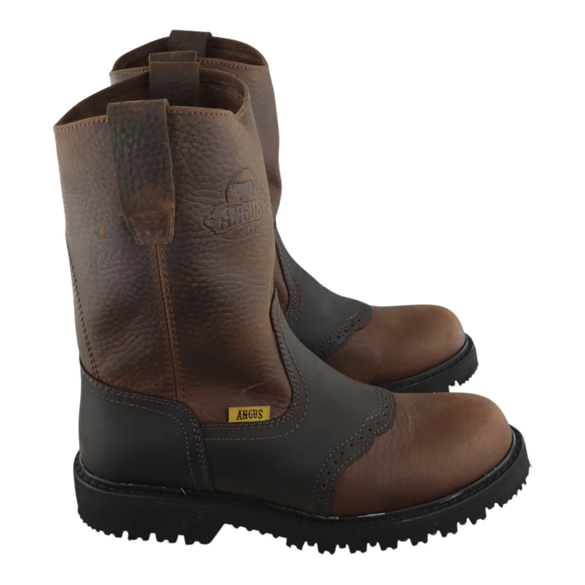 Botas de Trabajo Angus Boots Piel con Suela Tractor y Detalle en Chinela Sin Casquillo - Imagen 3