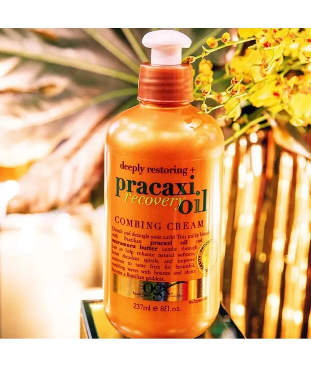 Ogx Deeply Restoring + Pracaxi Recover Oil Combing Cream 237ml - Imagen 2